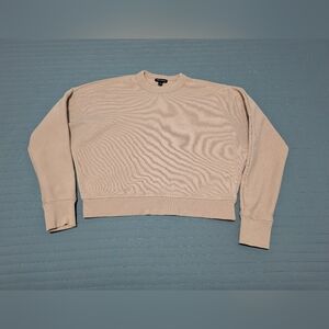 Women's FRANK & OAK Crew Neck Shirt, Beige. Size XS